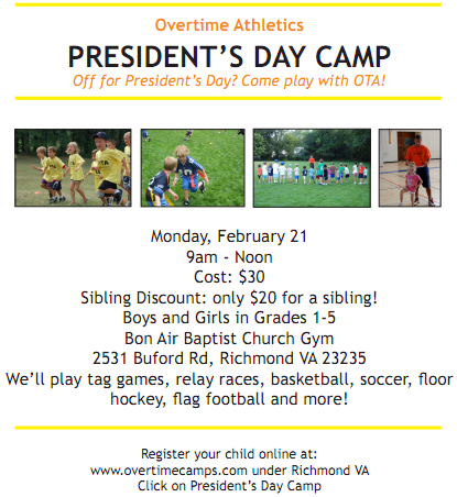 Presidents daycamp